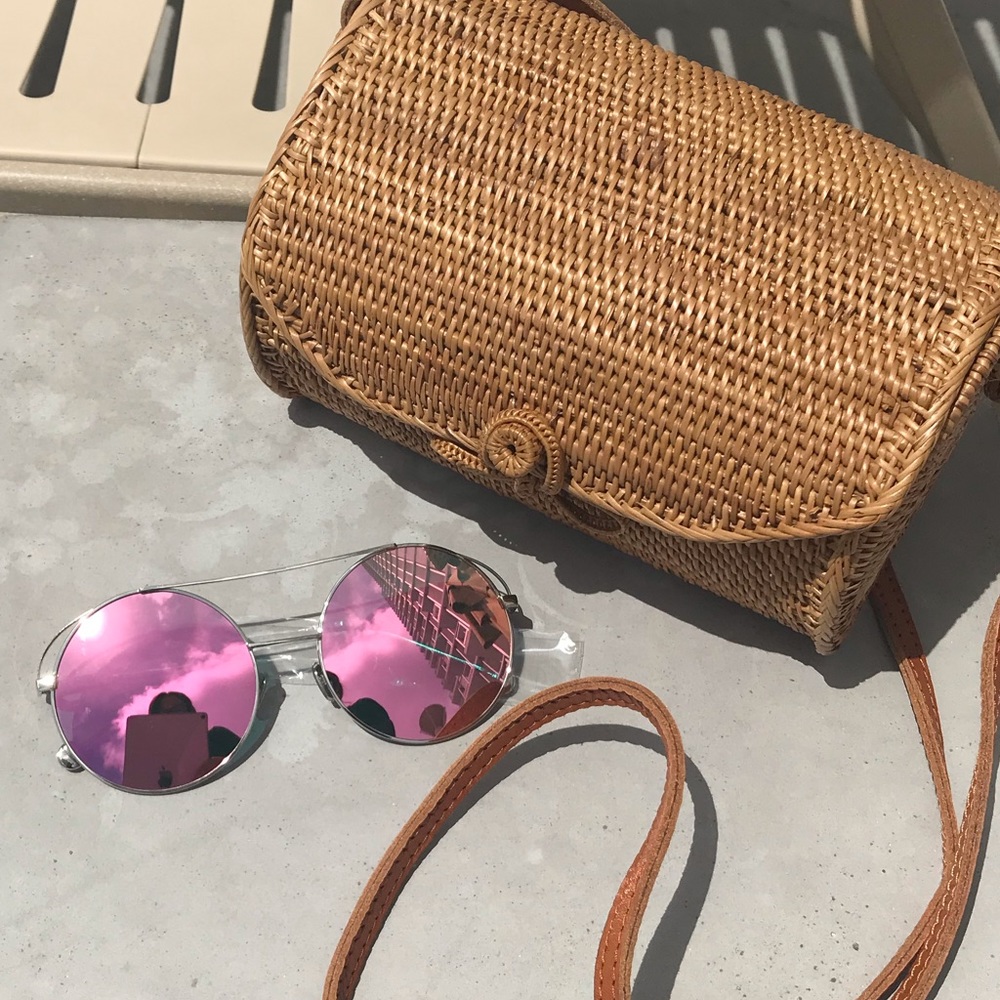 AVIATOR ROSE MIRRORED SUNNIES - Picture 2 of 4